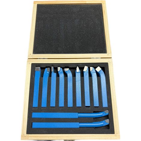 UTENSILI BRASATI PER TORNIO 11 PZ 12mm PER LEGNO