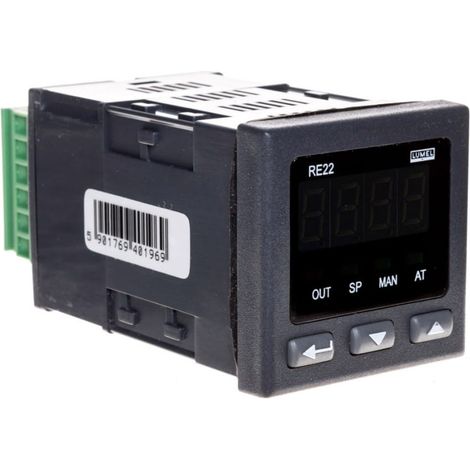 Regolatore di temperatura, ingresso universale, uscita relè di temperatura, alimentazione 230 V CA, nessun certificato KJ RE22 11100M0