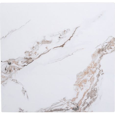 Piano per tavolo quadrato in pietra effetto Marmo venato Oro 70x70 cm (1/3)