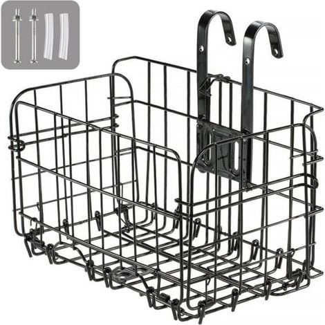 Panier vélo pliable RESUXI - Noir - Grande capacité et installation rapide