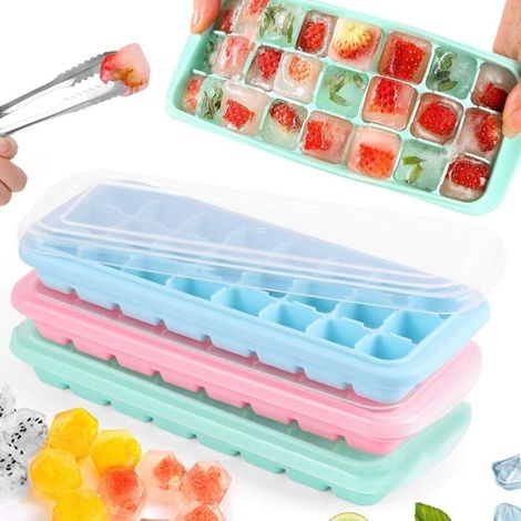 Bac à glaçons en silicone, lot de 3 unités de 24 glaçons chacune. - AquaForge