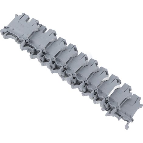Bloc de connexion à vis 100 unités pour rail DIN, bornier de raccordement en cuivre 800V 41A, modèle UK‑5N (1/5)