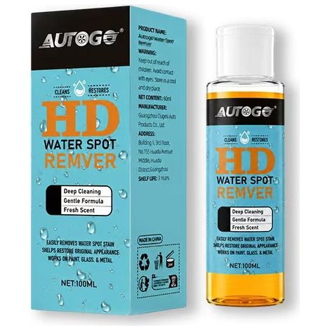 AUTOGO Nettoyant anti-traces d'eau pour voitures - Formule douce élimine les dépôts d'eau sur la peinture et les surfaces vitrées des voitures