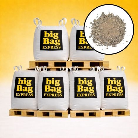 PACK 6 X BIG BAG de +/- 1,5T Sable à Tranchée Gris Ø 0/6 mm - Livraison PREMIUM (1/5)
