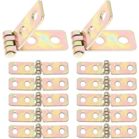 12 piccole cerniere in ferro per mobili, armadi, portagioie - resistenti e antiruggine (1/4)