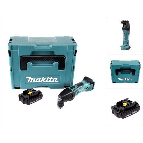 Makita DTM 50 Y1J 18V Li-Ion Akku Multifunktionswerkzeug im Makpac + 1x BL 1815 1,5 Ah Akku