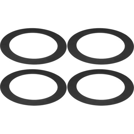 3.58" ID, 4.92" OD 4 Piece Metal Recessed Ceiling Downlight Covering Recessed Spotlights for Ceiling Lighting Recessed Lighting Matte Black Finish (1/5)