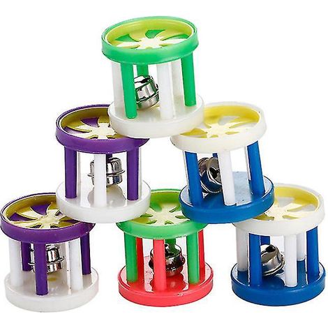 Lot de 10 jouets à roulettes à sonnerie pour chat (1/3)