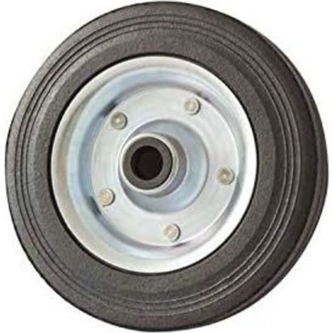 Roue Jockey de Remorque 200x50 mm - Winterhoff ST 48-200 VB – Moyeu 58 mm, Alésage 20 mm, Roue de Support en Caoutchouc Résistant (1/5)