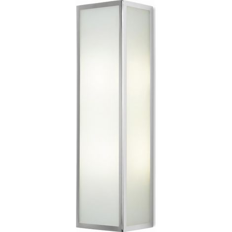 Leds-C4 Flow - Aplique de baño 2 luces Cromo IP44, E27