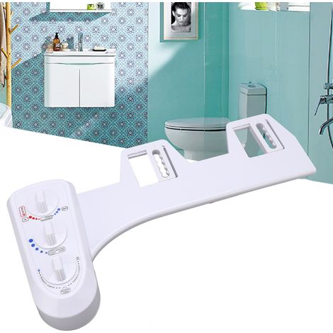 Bidet chaud froid, autonettoyant, double buse, raccord WC, pulvérisateur, siège WC électrique non inclus (1/5)