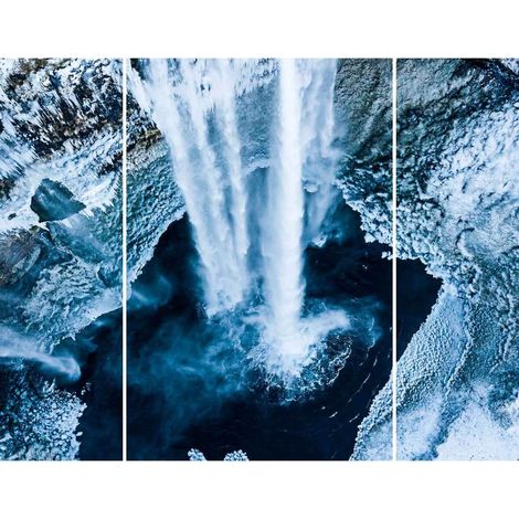 Triptyque sur toile vue 125x97 cm - Impression sur Toile Murale Décorative - Image imprimée en HD sur Toile - Toile sur Châssis en Bois FSC - Fabriqué en France (1/5)