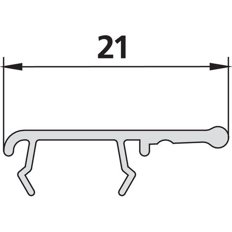 Kermi Dicht- und Mitnehmerleiste x1, 4701, 2000mm, 6037701