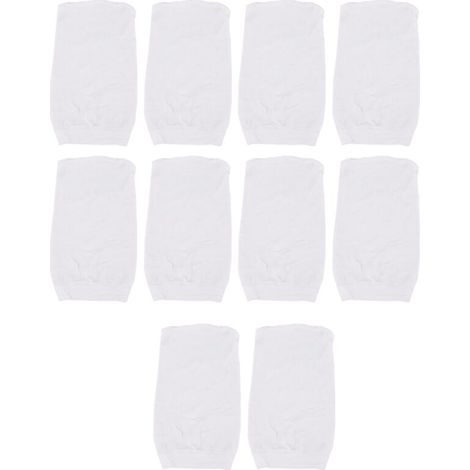 Lot de 10 chaussettes filtrantes pour écumoire de piscine, chaussettes de protection pour filtre de piscine, chaussettes de filtration pour feuilles-AquaForge (1/5)
