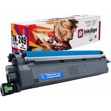 Toner Inkdigo TN249C compatibile con Brother HL-L8230CDW MFC-L8340CDW, certificato TÜV. (1/5)