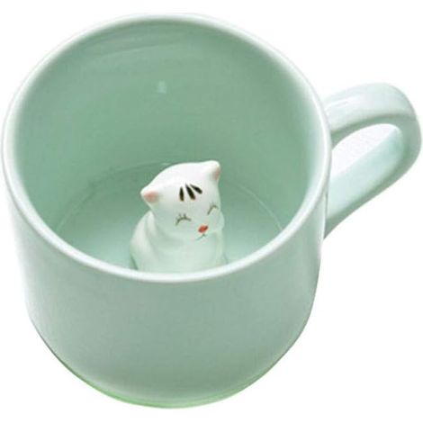 1 Tasse en céramique, design animal 3D, 230 ml, pour café thé lait, usage quotidien et cadeau (1/5)