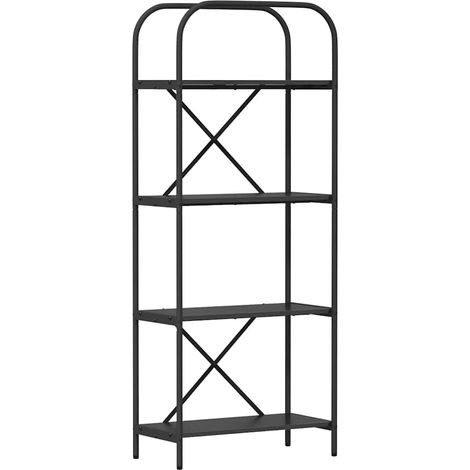 Maison Exclusive - Bücherregal Schwarz Eichen-Optik 60 x 30 x 146