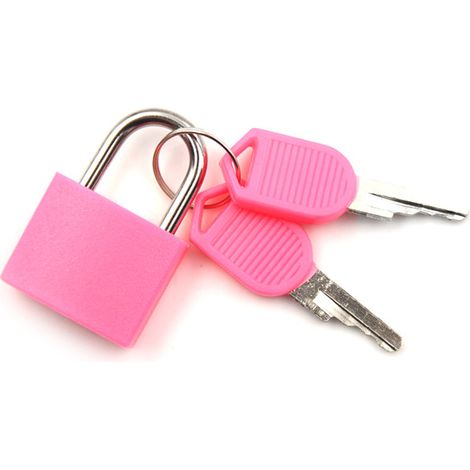 Mini cadenas en acier robuste pour valise, tiroir ou dortoir (1/5)