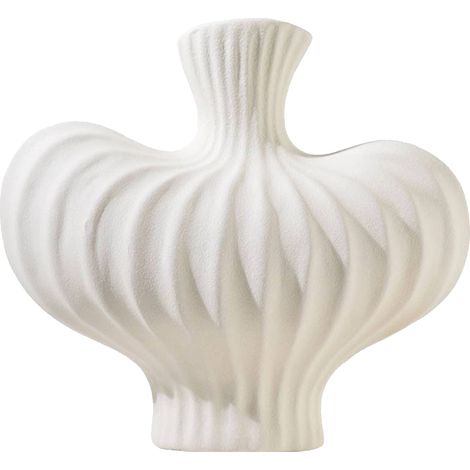 Vase décoratif TP556-2 Beige céramique style français rétro chic pour salon fleurs séchées décoration intérieure haut de gamme (1/5)