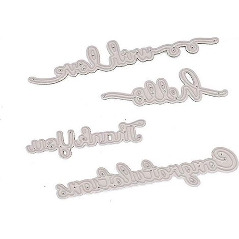 Dankeschön-Stanzformen, Schablone, DIY-Scrapbooking, Prägealbum, Papierkartenbasteln