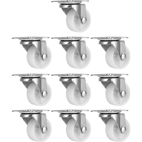 Chasters Universels Blancs de Haute qualité 10pcs Lisses Roulant pour les Livres de Meubles Libris de Bibliothèque pour bébé (1/5)