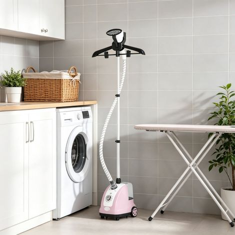 Défroisseur vertical pour vêtements, réservoir 1,4L, puissance 1950W, débit vapeur 32g/min, perche télescopique, défroisseur pratique pour l'entretien de vos habits chez vous (1/5)