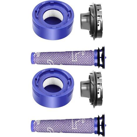 Lot de 2 Kits pour Couvercle Arrière Moteur pour Dyson V7 V8, Filtres Avant et Arrière, Pièces de Rechange, Entretien Aspirateur (1/5)