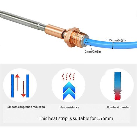 Für Prusa i3 MK4 Extruder Hotend + E3DV6 Messingdüse 0,4 mm--