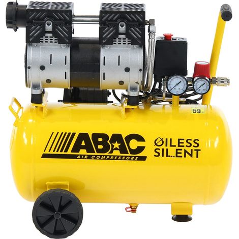 ABAC Pole Position XTSil10 — Compresor Silencioso Oil-Free 1HP  24L  59 dB  8 bar
