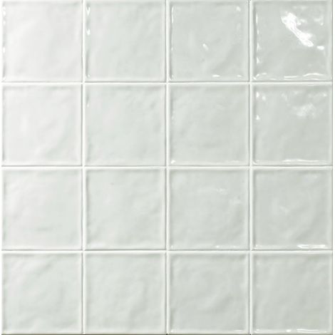 Carrelage Zellige Pompei blanc Brillant 15x15 cm