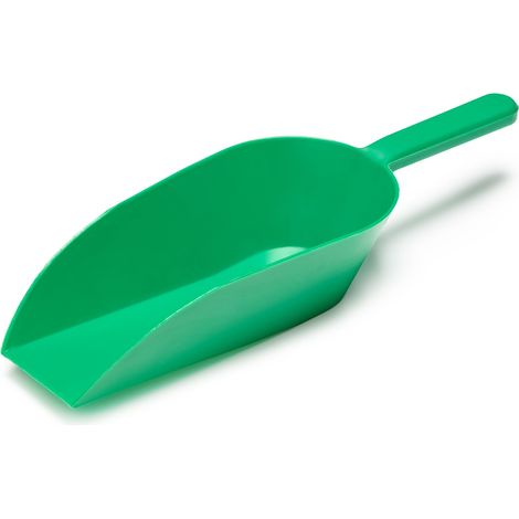 Garronda Pelle en plastique robuste 500 g pour aliments pour animaux, céréales, farine, graines – Grande pelle doseuse pour ferme, écurie, élevage, animaux domestiques – GD-0154 (Vert)