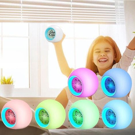 FTVOGUE Réveil Numérique pour Enfants, Lampe de Chevet LED en (1/5)