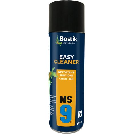 Bostik MS9 Easy Cleaner – Nettoyant Dégraissant – Tous Supports – Finition Joints Silicones et Polymère Hybrides – Neutre – Incolore – Faible Odeur – 1 Cartouche 500 ml (1/4)