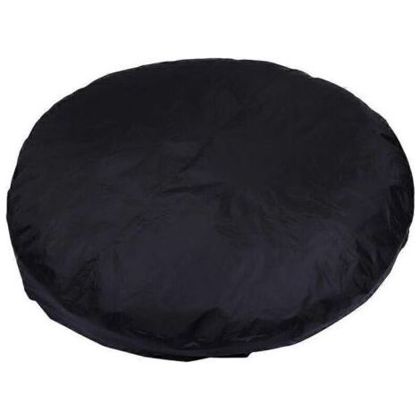 1 housse de piscine extérieure, taffetas polyester résistant à l'usure et à la poussière, pour jacuzzi rond (1/4)