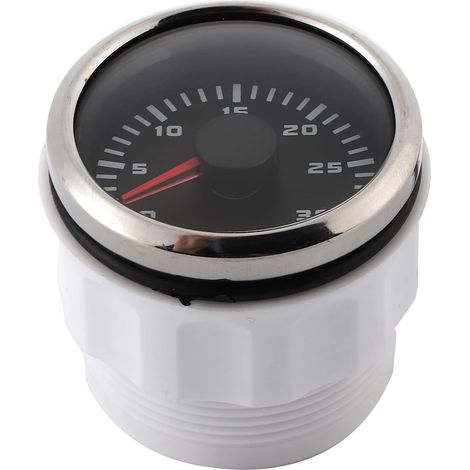 Tachymètre de Voiture, Tachymètre pour Voiture 2 Pouces 3000 Tr/min écran LCD Tachymètre de Voiture en Aluminium ABS pour Moteur Hors-bord de Machines d'ingénierie de Moto de (1/5)