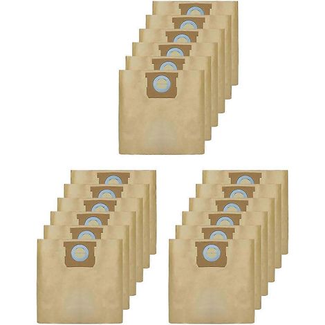 Lot de 18 sacs filtrants jetables pour aspirateur d'atelier DXVA19-4104, compatibles avec les aspirateurs eau et poussière DEWALT de 5 à 8 gallons. (1/5)
