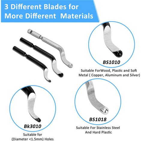 Hand deburring tool set deburring metal pipe deburring with 21x extra blades (1/5)