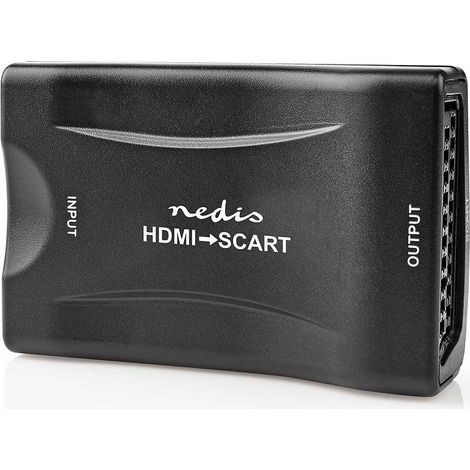 Convertidor HDMI™ Entrada HDMI™ Euroconector hembra Unidireccional 1080p 1,2 Gbps ABS Negro (1/5)