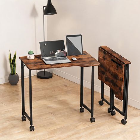 Bureau pliable en MDF 80 x 52 x 75 cm (1/5)