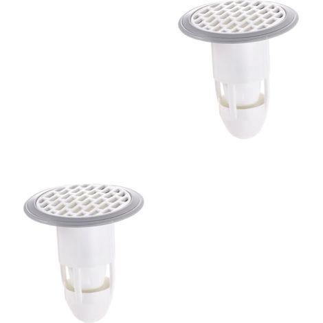 2-teiliges Set – Bodenablaufabdeckung für Schränke, Spülbeckenabdeckung, geruchshemmende Abdeckung, Küchenspülenkorb, Filter (1/5)