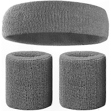 Mehrfarbige, elastische Stirn- und Armbandbänder für Damen und Herren – saugfähiges Set für Sport, Fitness und körperliche Aktivitäten (1/3)