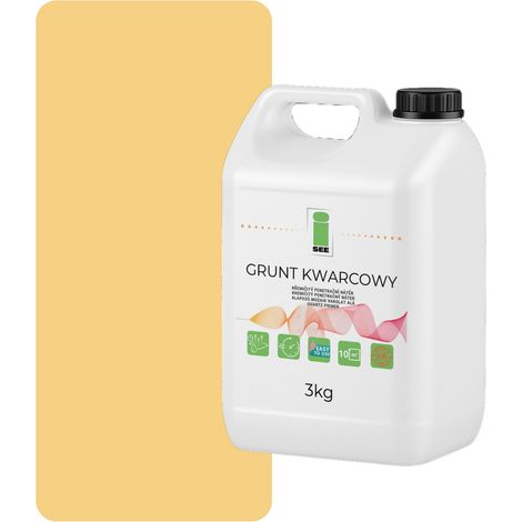 Imprimación de cuarzo para yeso de silicona, 3 kg, amarillo pálido F645 (1/5)