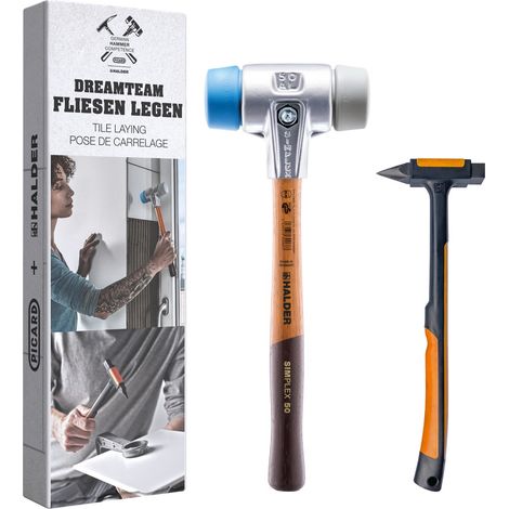 Halder Aktionsbox Dreamteam Fliesen legen und Picard Fliesenlegerhammer 3113s002 (1/5)