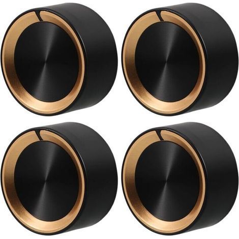 Stove Parts & Accessories,4 Pack Gas Stove Knobs, 8mm Oven Knobs, Kitchen Gas Control Knobs, Stove Knobs (1/4)