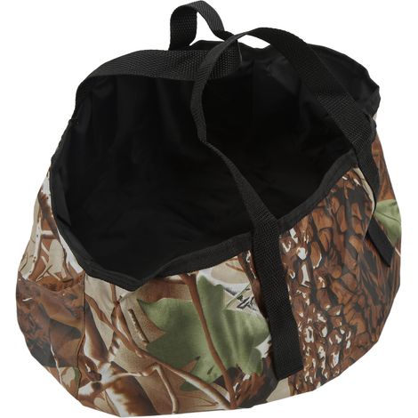 Seau pliable extérieur rond robuste résistant à l'usure fiable portable pour voyage camping camouflage (1/5)