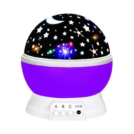 Projecteur LED rotatif pour enfants - Veilleuse ciel étoilé