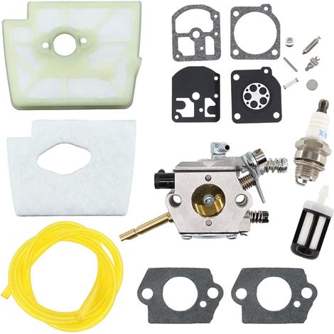 avec filtre à air, bougie d'allumage - Membrane pour débroussailleuse Stihl FS 160, FS 180, FS 220, FS 280, FS 290 - Remplace 4119 120 0604, C15-51 / C1S-S3D (1/5)