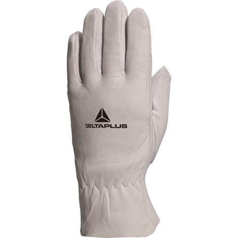 Gants de manutention Delta Plus GFA402 cuir agneau pleine fleur 0,6–0,8 mm Taille 8 Gris (1/2)