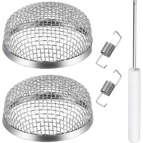 Moustiquaire de protection en acier inoxydable compatible avec les conduits de ventilation des cuisinières de camping-car, avec outils et accessoires de camping. (1/5)
