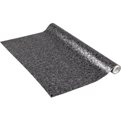 Papier adhésif Granite anthracite Aspect pierre 67,5 cm x 1,5 m Épaisseur 95μ Film autocollant pour meuble et cuisine film décoratif papier peint PVC sans phtalates Fabriqué en UE (1/5)